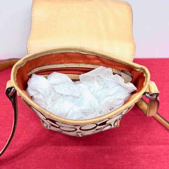 Men/Women Mini Coach Crossbody #6098 Leather & Convas  + Christian Dior  Handker - Picture 10 of 16